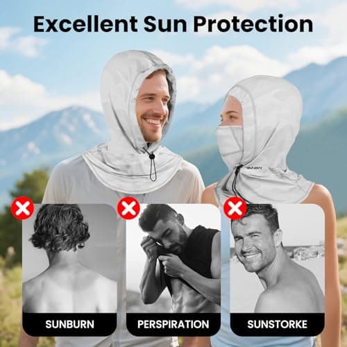 Cooling Balaclava Face Mask with Breathable Holes Sun Protection Full Face Mask for Men Women Fishing Cycling&Outdoor Work - Thumbnail 5