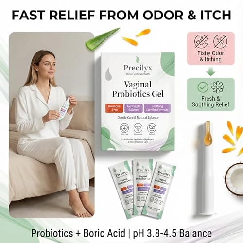 Precilyx Vaginal Probiotics Intimate Care Gel for Women with Boric Acid Odor Control,Itch Relief & pH Balance Hormone-Free | BV & Yeast Infection Care | Dryness Moisturizer,14 Pre-Filled Applicators - Thumbnail 2