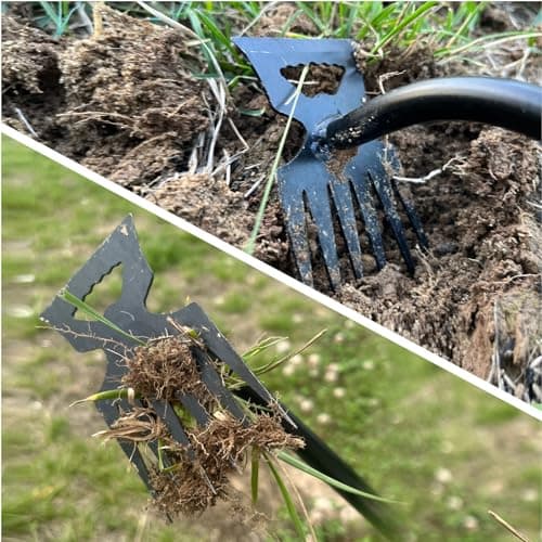 Weed Puller Tool-2Pcs Gardening Hand Weeder Tools, 2026 New Weeding Artifact Uprooting Weeding Tool, Manganese Steel Weed Removal TooL, 6 Teethes Dual Purpose Manual Weed Pulling Tool for Yard Gardenl - Thumbnail 5