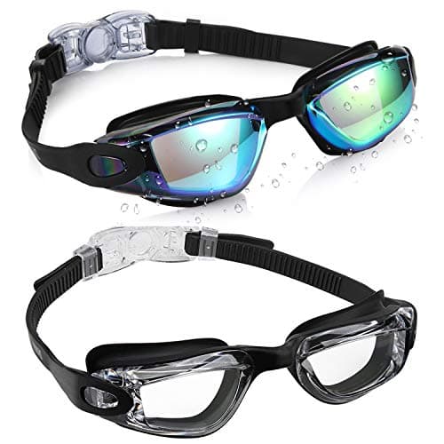 Aegend Kids Swim Goggles, Pack of 2 Swimming Goggles for Children Boys & Girls Age 3-14 - Image 1