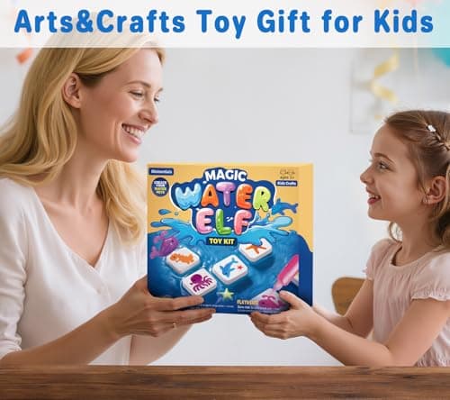 Magic Water Elf Toy Kit - Crafts Kit for Kids - Magic Gel Water Pets with Aquarium Bottle - Make Your Own Squishies Crafts Toys - Kids Christmas Birthday Gifts Party Favor for Girls Boys Ages 3+ - Thumbnail 6