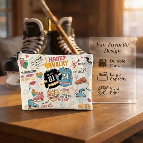 MALOWON Heated Merch Makeup Bag for Ilya and Shane Fans,Travel Cosmetic Bag, Im Coming to the Cottage Make up Bag Gifs - Thumbnail 5