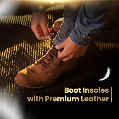 HANDARTE Premium Leather Shoe Insoles | Thin Shoe Inserts for Men/Women | Dress Shoe Insoles - Durable - 100% Natural Goatskin & Anti Sweat - Suitable for No-Socks (US W10/M8.5 | EU42) - Thumbnail 4