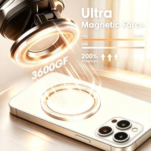 TUTGLOBAL Vacuum Magnetic Car Phone Holder Mount for iPhone 17-12 - Thumbnail 5