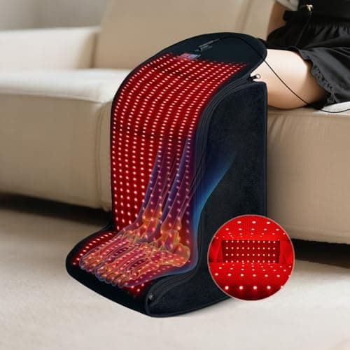 Red Light Therapy Device for Feet, Knees, Ankles & Legs – 2026 Upgraded 4 Therapy Modes, 5 Intensity Levels, 10–90 Min Timer, Red & Infrared Light Therapy for Home & Travel Use (13.8 × 11 × 18 in) - Image 1
