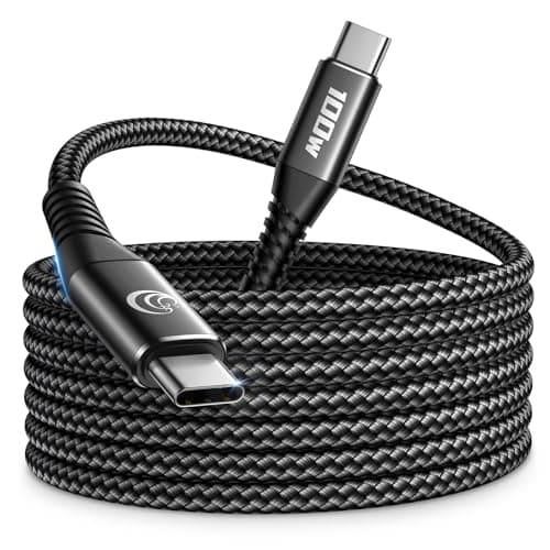 10FT USBC to USBC Cable 100W Fast Charging, Nylon Braided USB C to USB C Charger Cord Compatible with iPhone 17 Pro Max 16 15, MacBook Pro/Air, iPad, Samsung Galaxy S26 Ultra S25 S24, PS5, Switch - Image 1