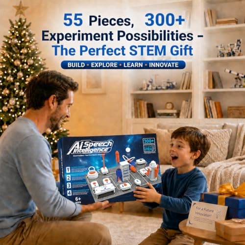 STEM Science Kit for Kids, Electronics Circuit Exploration Toy, 55 PCS - Thumbnail 6
