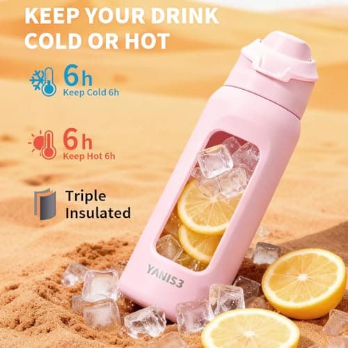 23 oz Vacuum Insulated Thermo Sport Cup, Double-Wall Stainless Steel Car Cup with Leakproof Lid, Sweat-Proof Travel Mug for Office Commute, Workouts, Campus Life and Outdoor Adventures (Pink) - Thumbnail 6