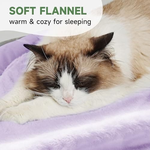 GoGoPaw Cat Bed for Indoor Kitten Bed Washable, Anti Anxiety Round Donut Pet Beds for Small Dogs Cats, Super Soft Plush Fur Pet Bed (Purple，18 Inches) - Thumbnail 2