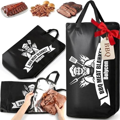 Irosiy Meat Blanket for Resting Meat, Smoker Accessories Brisket Blanket- Insulated Smoker Bag with Wide Mouth, Reusable Grilling Accessories for Brisket/Pork/Turkey, Ideal BBQ Gifts for Men (23 Inch)