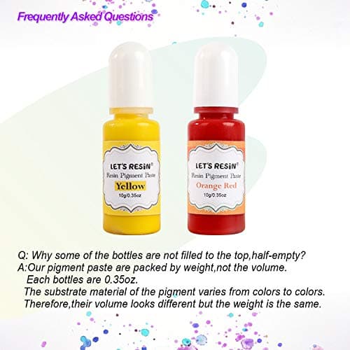 LET'S RESIN Opaque Resin Paste,10 Colors Epoxy Resin Pigment Paste Each 0.35oz,Thick & Highly Concentrated Coloring Pastes, Colorant for Epoxy Coloring, Jewelry, Molds - Thumbnail 5