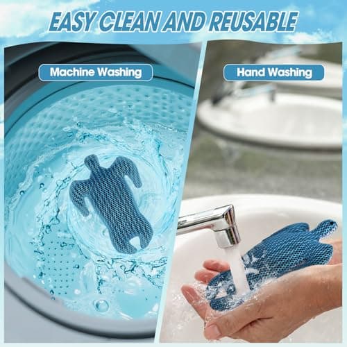 MTWEAR Hot Tub Scum Absorber, Hot Tub Accessories, Spa & Pool Scum Eliminating Balls,Hot Tub Scum Sponge for Hot Tub Oil Absorbing Sponge for Hot Tub Skimmer, Hot Tub Sponge Scum Remover (Turtle) - Thumbnail 5