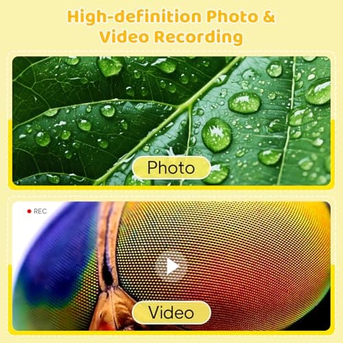 Kids Microscope - Ashfly 1000X Portable Microscope for Kids, Photo & Video Miniscope Pocket Microscope Gifts, 2'' Digital Screen | Ideal Easter Gifts 2026 for Boys Girls Age 3-12 - Thumbnail 5