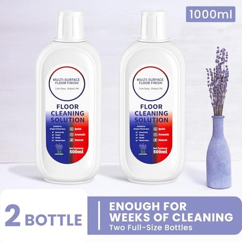 SAWENO Floor Cleaning Solution Compatible With Tineco/Roborock, Deep Cleans of Multiple Hard Floors for All Mopping Robot Vacuums and Cordless Wet Dry Vacuum Mop, Lavender Scent (2 Bottle / 35.2 OZ) - Thumbnail 2