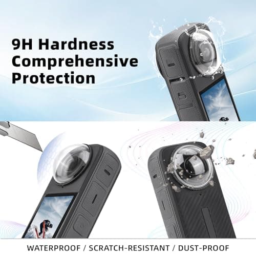 Flymile X4 Premium Lens Guard for Insta360 X4, High Transparency Tempered Glass Lens Protector for Insta 360 X4 Camera Anti-scratch Accessories(Not for X4 Air) - Thumbnail 2