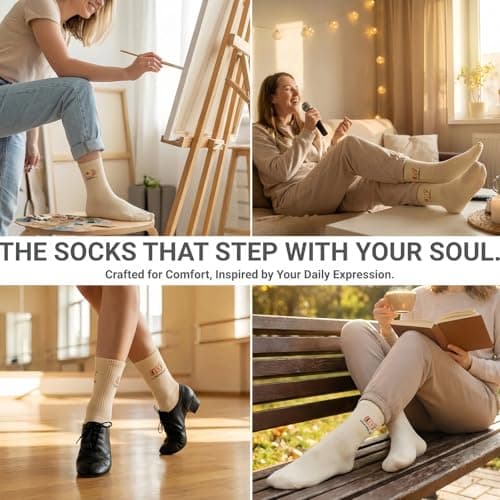 ZAOMENG Mom Mode Off Socks Funny Crew Socks for Women,Gift for Mom,Cotton Blend Socks,Novelty Socks for Mom,Mama Gifts Birthday,Mother’s Day Present Mom Life Apparel, Cute and Comfy - Thumbnail 2