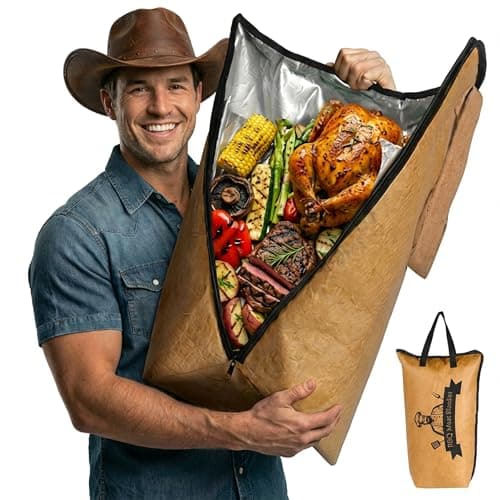 21" BBQ Meat Blanket for Resting Meat, Leak Proof & Machine Washable Smoker Bag for Turkey, Brisket, Ribs, Insulated, Gift for Dad & Husband, Easter BBQ Party & Outdoor Grilling - Image 1