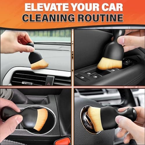 3Pcs Car Detailing Brush Set – Curved Radian Design Car Cleaning Brush Interior Kit with Soft Bristles, Transparent Case, Sturdy Plastic Handle, Waterproof Auto Detailing Brushes for Versatile Use - Thumbnail 6