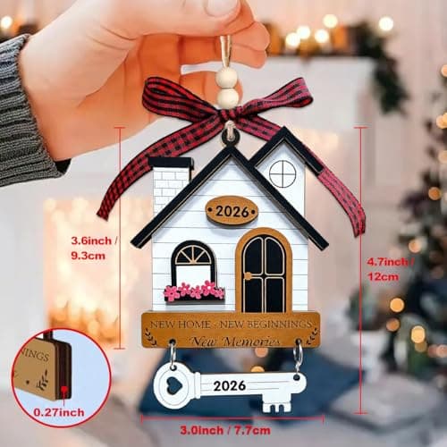 House Warming Gifts New Home, Housewarming Gifts for Women, Couple, Homeowners, House Gift Ideas - New Home Ornament 2026, First Home Ornament 2026 - Thumbnail 6