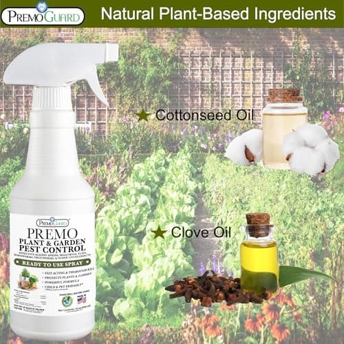 Plant & Garden Pest Control by Premo Guard - 32 oz - Insect & Disease Control for Organic Gardening - Effective Natural Plant Based Formula for Inside & Outside Plants - Thumbnail 2
