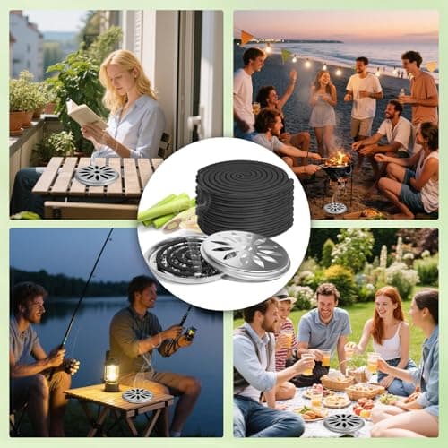 SCENTORINI Citronella Coils, 20 PCS Citronella Incense with 2 Coil Holder, Burn to 8-10 Hours, Suitable for Summer Home Outdoor, Camping, Pool Side, Patio, Porches, Farms, Courtyards - Thumbnail 6