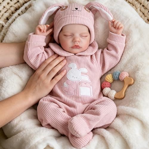 Milidool Lifelike Reborn Baby Dolls- 18-Inch Realistic Poseable Newborn Baby Girl Dolls,Soft Cloth Body Real Life Baby Doll with Gift Box for Kids Age 3 + - Thumbnail 3