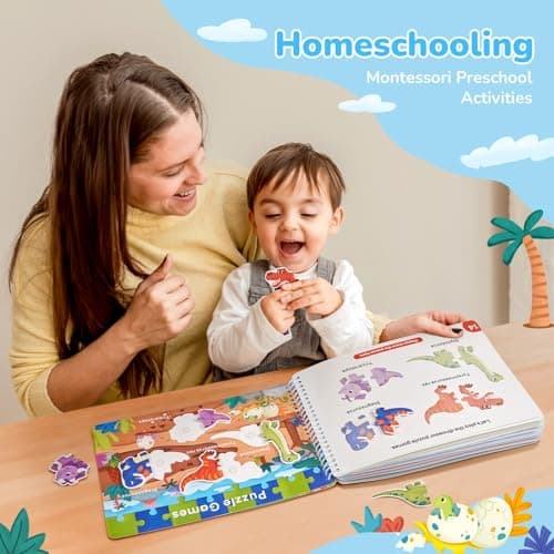 JoyCat Preschool Busy Book for Toddlers 3-5, Learning Activities, Educational Sensory Toys, Autism Learning Material, Back to School, Birthdays Presents for Boys Girls - Thumbnail 5