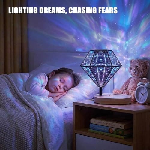 Infinity Mirror Light Infinite Diamond Color Art Lamp for Gaming Room Decor 3D Cool Cube RGBW Smart Color Changing Night Lighting USB-powered for Computer Gaming Desk Lamp Accessories Birthday Gift - Thumbnail 6