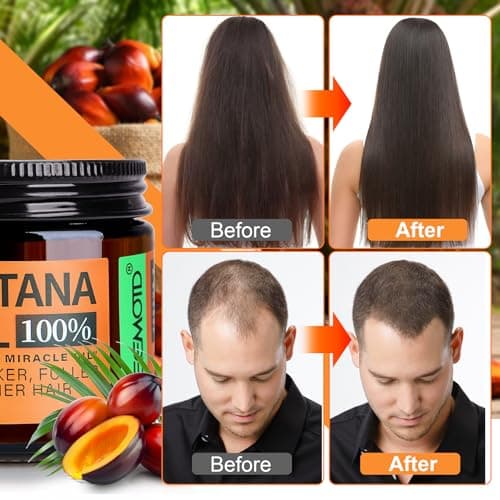 WEEMOTD Unrefined Batana Oil for Hair Growth, Dr. Sebi Raw Batana Oil from Honduras, Hair Mask Hair Growth Oil with Organic and Natural Ingredients (2 fl oz, Espresso Coffee) - Thumbnail 4