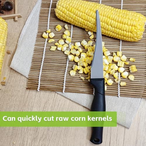 Corn Peeler,Corn Stripper Tool,Corn knife for corn removal,Corn Cutter,Corn Peeling Knife,Corn Scraper,Quick Corn Grain removal, Kitchen Multifunctional Knife（1Pcs） - Thumbnail 4