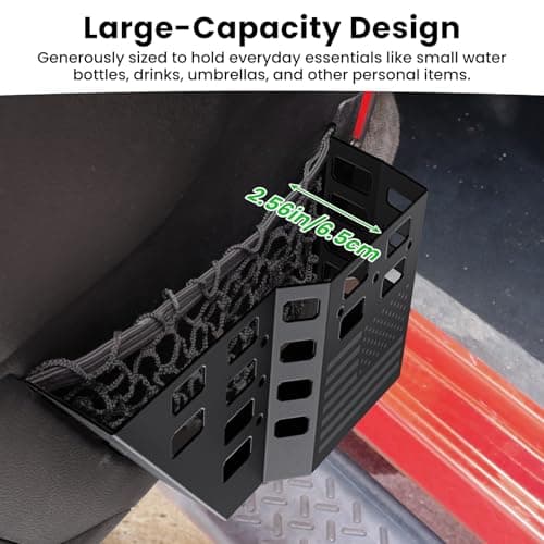 DIAMOOKY Metal Front Door Pocket Storage Box for Jeep Wrangler JK JKU 2018 2017 2016 2015 2014 2013-2007 2/4 Door Accessories, Door Organizer Molle Panels, Flag, 2PCS - Thumbnail 2