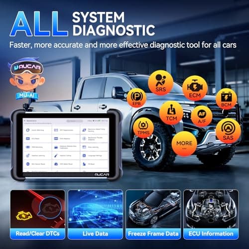 MUCAR 892BT AI-Assisted Bidirectional Scan Tool, Full System OBD2 Scanner, Bi-Directional OBD2 Scanner Diagnostic Tool,ECU Coding, 35 Services, FCA Autoauth, CANFD and DOIP, Free Lifetime Upgrade - Thumbnail 6