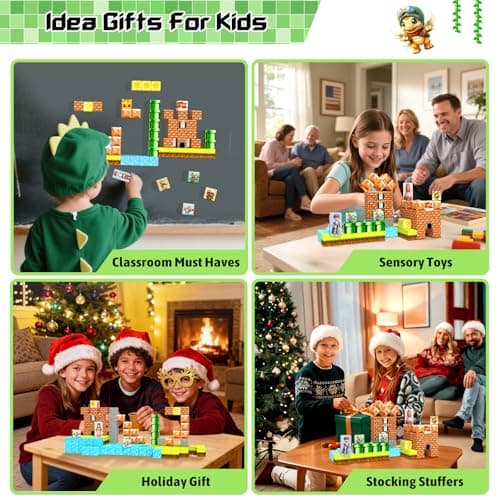 Magnetic Blocks - Magnetic Cubes Building Blocks, STEM Sensory Toys for Boys Girls Age 3 4 5 6 7 8 9 10, Birthday Gifts for Kids - Thumbnail 6