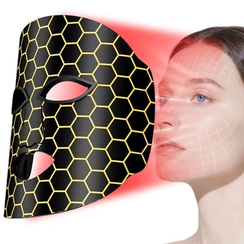 Red Light Therapy Mask for Face, 7-Color LED Face Mask, Near Infrared 850nm, Anti-Aging Wrinkle Reduction & Acne Treatment, At-Home Skin Rejuvenation Beauty Device for Women & Men - Image 1