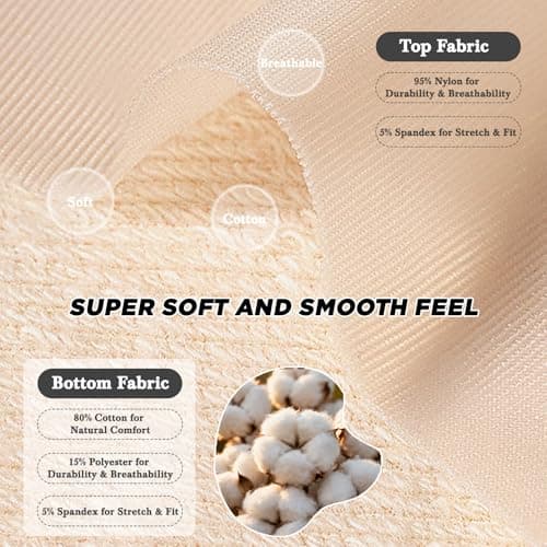 FooGuila No Show Socks Womens For Flats, Seamless Footies No See Invisible Low Cut Liner Socks, Non Slip Thin Ultra Hidden Boat For Loafers Sneakers Heels,Size 8-12 - Thumbnail 4