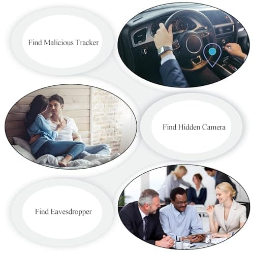 CHIRSMIP Hidden Camera Detector, Camera Finder, Bug Detector for Listening Devices, Magnetic Tracker Finder, Portable Privacy Protection Device for Hotels, Vehicles, Offices, Fitting Rooms and Travel - Thumbnail 6