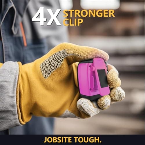 Wearable Bluetooth Speaker,Clip on Wireless Jobsite Water-Resistant Portable Speaker, Built in Mic for Hands-Free/Call, Suitable for Indoor & Outdoor Use (Update Version Burgundy) - Thumbnail 5