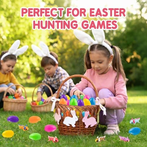 Easter Basket Stuffers - Easter Basket Essentials - 24 Pack Prefilled Easter Eggs Filled with 3D Printed Axolotl Toys - Mini Animal Fidget Figures Easter Gifts for Toddlers Boys Girls - Thumbnail 6