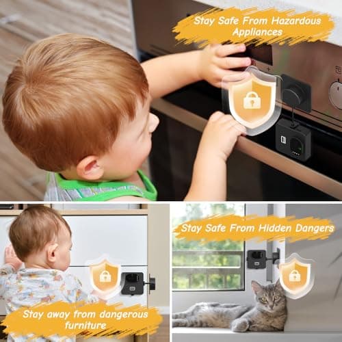 Palm Vein Fridge Lock, Smart Child Safety Lock for Refridgetor, Freezer - Thumbnail 6