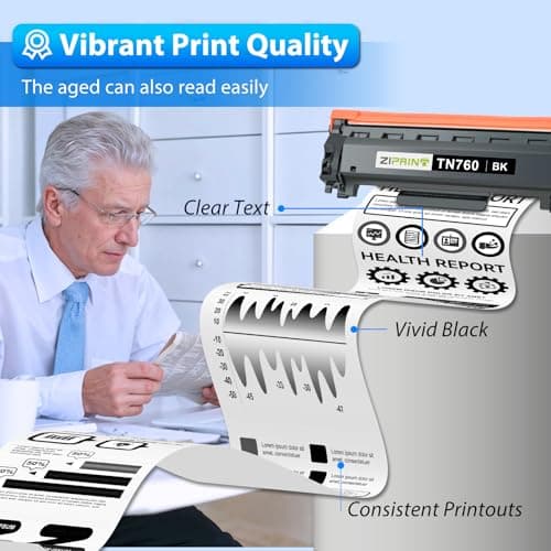 TN760 Toner Cartridge and DR730 Compatible Replacement for Brother TN 760 TN-760 TN730 DR 730 for MFC-L2710DW MFC-L2750DW HL-L2370DW DCP-L2550DW (2 Toners, 1 DR730 Unit, 3 Pack) - Thumbnail 4