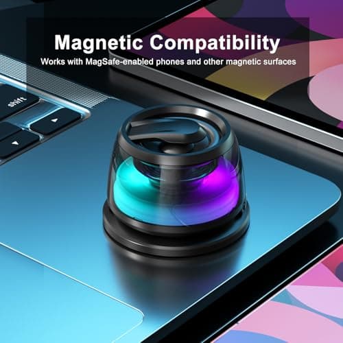 EGBULL Magnetic Bluetooth Speaker, Portable Phone Stand Speaker with RGB - Thumbnail 6