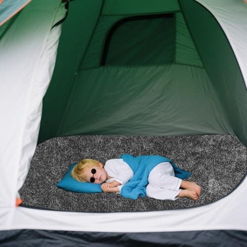 BETAGT Tent Carpet Mat Camping Floor Rug,Large Size 59 * 72 inch Waterproof Durable Portable and Foldable Pad Soft Tent Carpet Mat Blanket Picnic Floor Blanket for Picnic Outdoor Hiking - Thumbnail 5