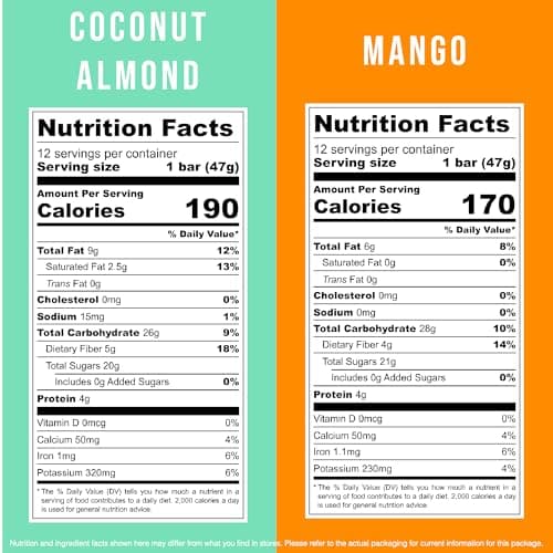 JONESBAR Organic Plant Based Protein Bars | Tropical Pack 24 Bars| Fruit & Nut Bar, Kosher, Gluten Free, Breakfast Bars, School Snacks, Vegan Snack & Healthy Snacks for Adults and Kids (Pack of 24) - Thumbnail 2