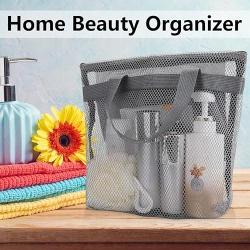 Rotema Portable Shower Bag, Everyday Household Dorm Essentials - Shower Caddy for Toiletries (Black, Pack of 1) - Thumbnail 5