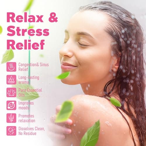 Shower Steamers Aromatherapy 6 Pack - Mother's Day for Teens & Adults, Birthday Gifts for Women - Natural Essential Oil Shower Bombs for Stress Relief & Relaxation, Home Spa Self-Care - Thumbnail 3