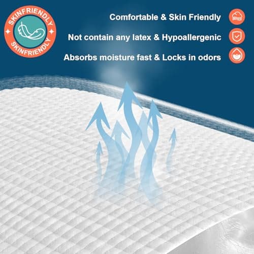 AAY Bed Pads Disposable 30" x 36" (50 Count), Extra Large Super Absorbency Disposable Underpads for Incontinence, Premium Leakproof Protective Chucks Pee Pads for Adult, Kids, Puppy Training - Thumbnail 6