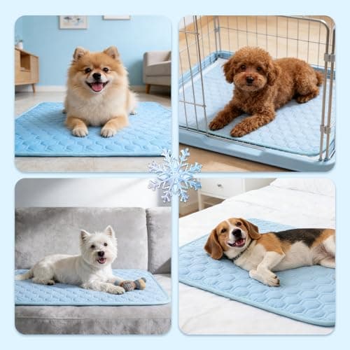 XinChangShangMao Dog Cooling Mat Ice Silk Washable Non-Slip Pet Summer Pad - Thumbnail 6