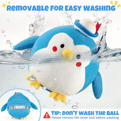 Crawling Penguin Baby Toy with 48 Songs & Record– Interactive Musical Plush Toy for Babies 6-12 Months, USB Rechargeable Dancing Stuffed Animal, Sensory Toy for Toddlers 1-3, Baby Birthday Gift - Thumbnail 4