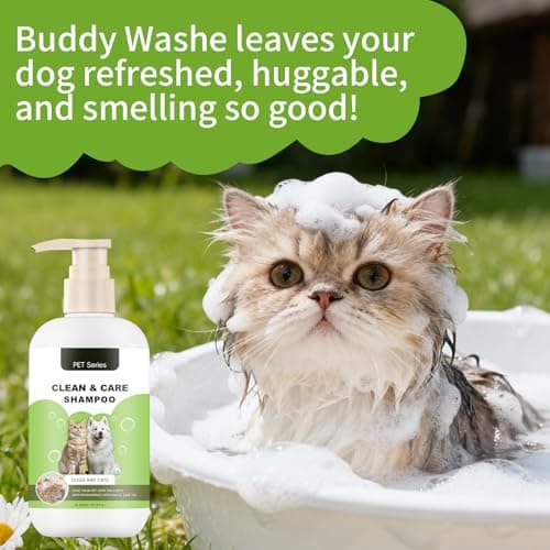 Pet Shampoo, Clean Care Shampoo for Dogs and Cats, Seasonal Itch Relief Shampoo, for Allergies, Itching, Skin and Coat Supplement, Helps Shedding-Gentle Care for Long, Short & Curly Hair - Thumbnail 5