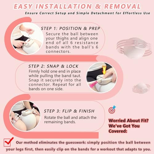 Thigh Trainer Kegel Exerciser,Pelvic Floor Muscle Trainer, Leg Slimming, Buttocks Lifting, Fitness, Powerful Stretching Without Displacement for Leg Shaping Pelvic Floor Trainer, Postpartum Training - Thumbnail 5